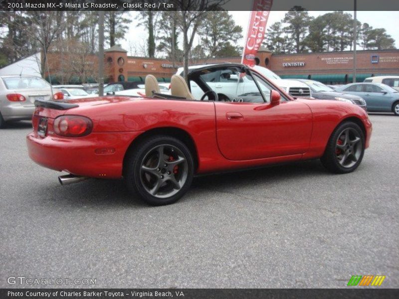 Classic Red / Tan 2001 Mazda MX-5 Miata LS Roadster