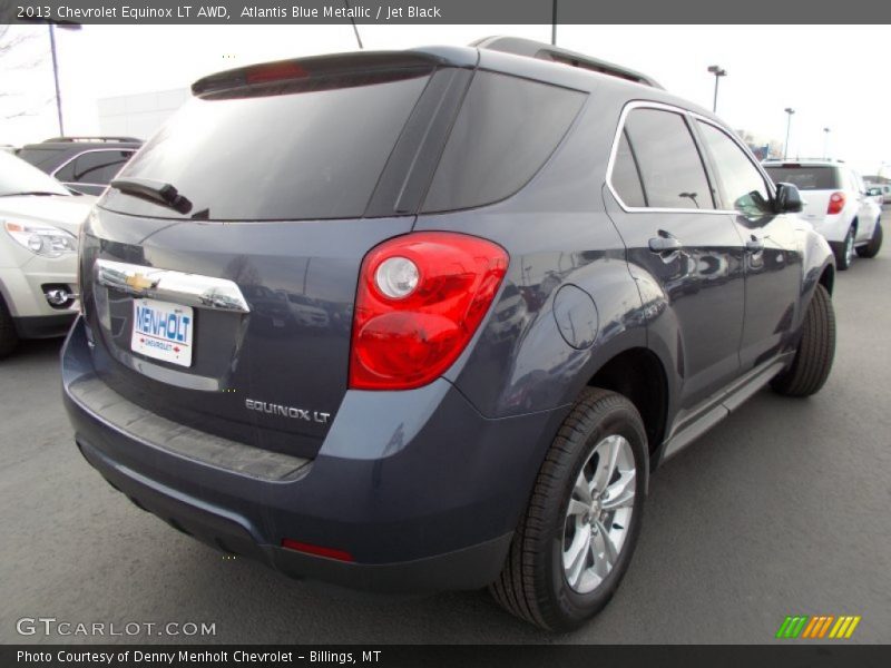 Atlantis Blue Metallic / Jet Black 2013 Chevrolet Equinox LT AWD