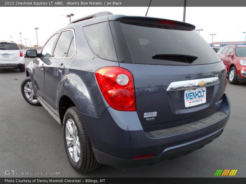 Atlantis Blue Metallic / Jet Black 2013 Chevrolet Equinox LT AWD