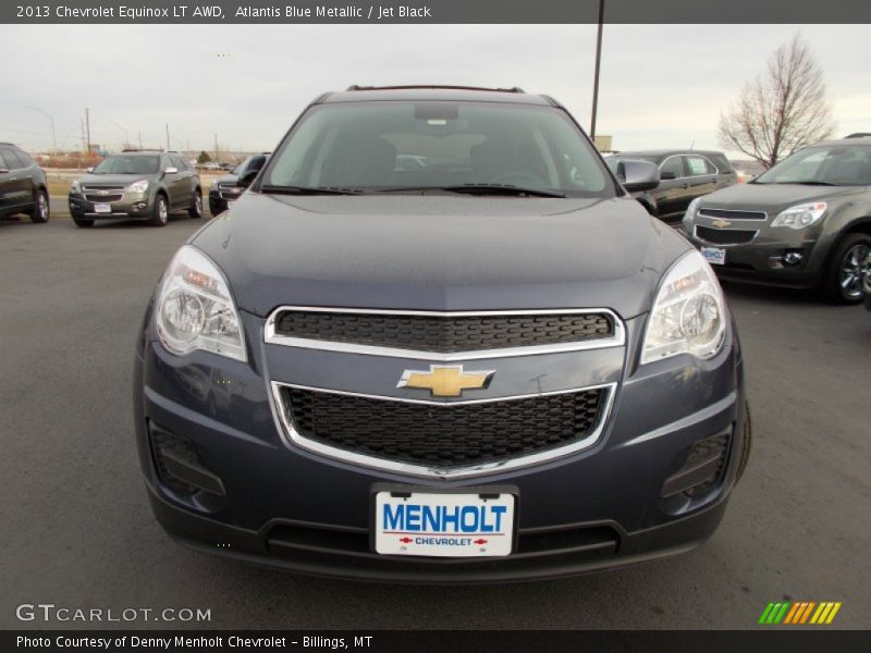 Atlantis Blue Metallic / Jet Black 2013 Chevrolet Equinox LT AWD