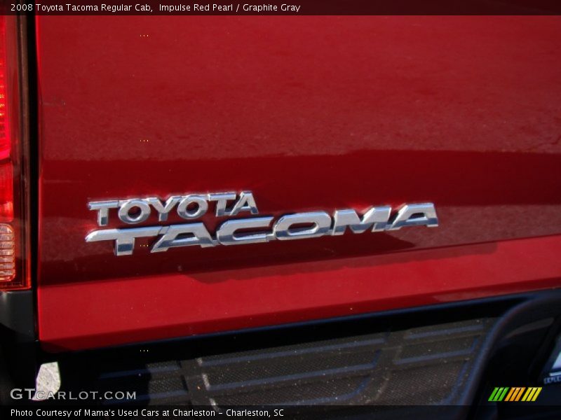 Impulse Red Pearl / Graphite Gray 2008 Toyota Tacoma Regular Cab