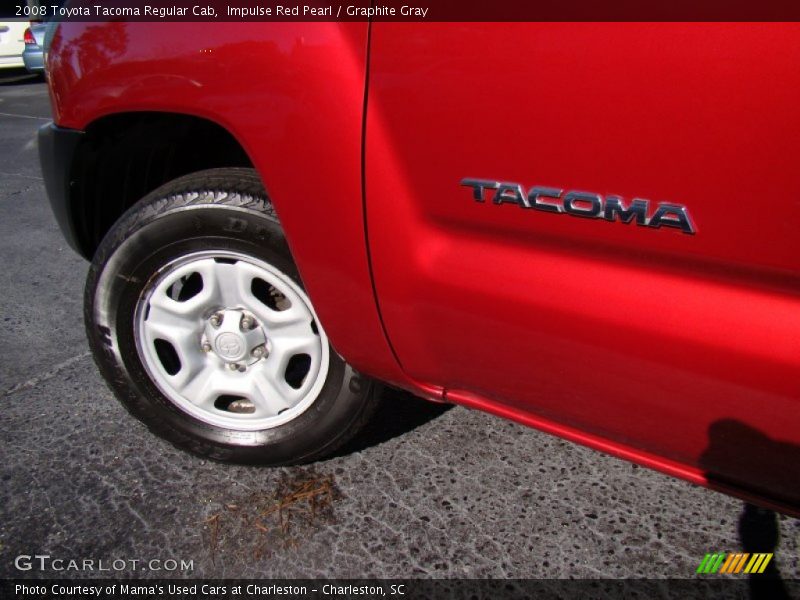 Impulse Red Pearl / Graphite Gray 2008 Toyota Tacoma Regular Cab