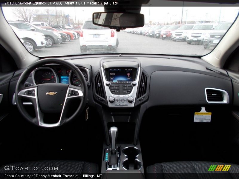 Atlantis Blue Metallic / Jet Black 2013 Chevrolet Equinox LT AWD