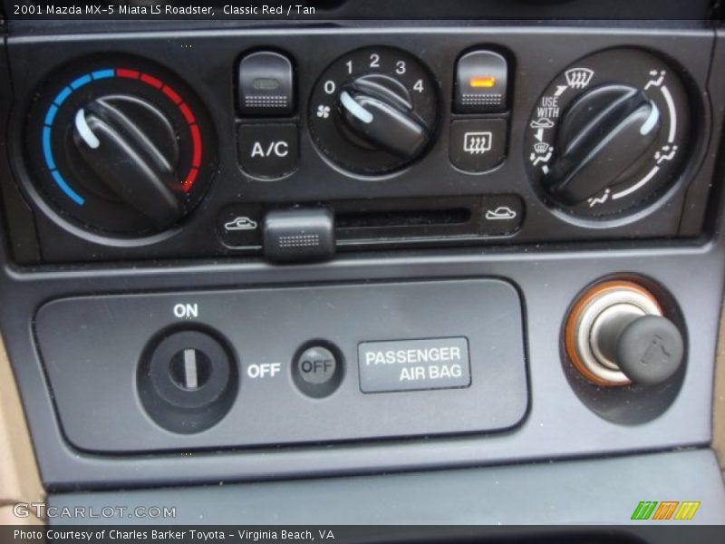 Controls of 2001 MX-5 Miata LS Roadster