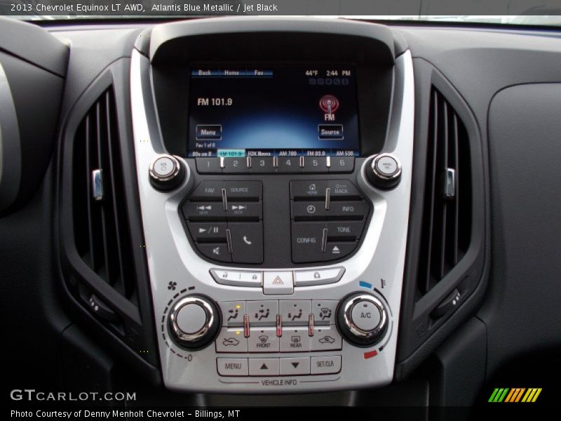 Atlantis Blue Metallic / Jet Black 2013 Chevrolet Equinox LT AWD