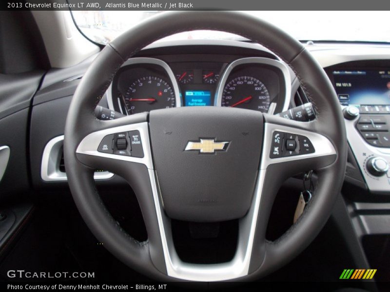 Atlantis Blue Metallic / Jet Black 2013 Chevrolet Equinox LT AWD
