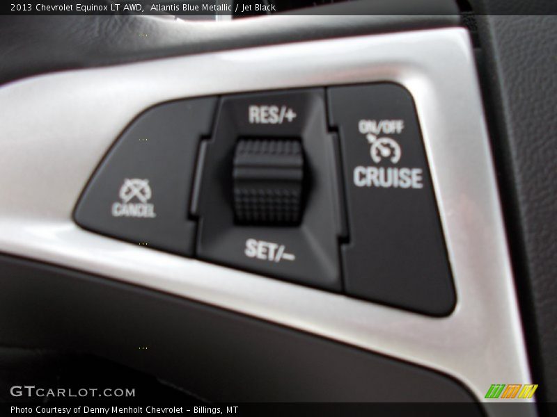 Atlantis Blue Metallic / Jet Black 2013 Chevrolet Equinox LT AWD