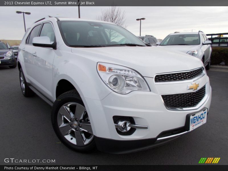 Summit White / Jet Black 2013 Chevrolet Equinox LTZ