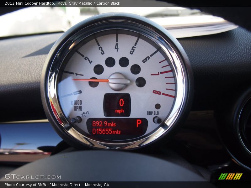 Royal Gray Metallic / Carbon Black 2012 Mini Cooper Hardtop