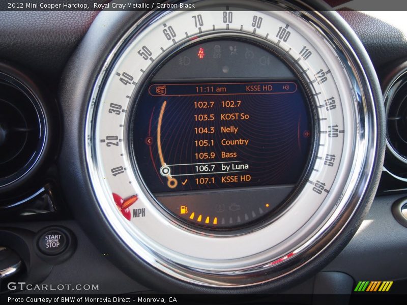 Royal Gray Metallic / Carbon Black 2012 Mini Cooper Hardtop