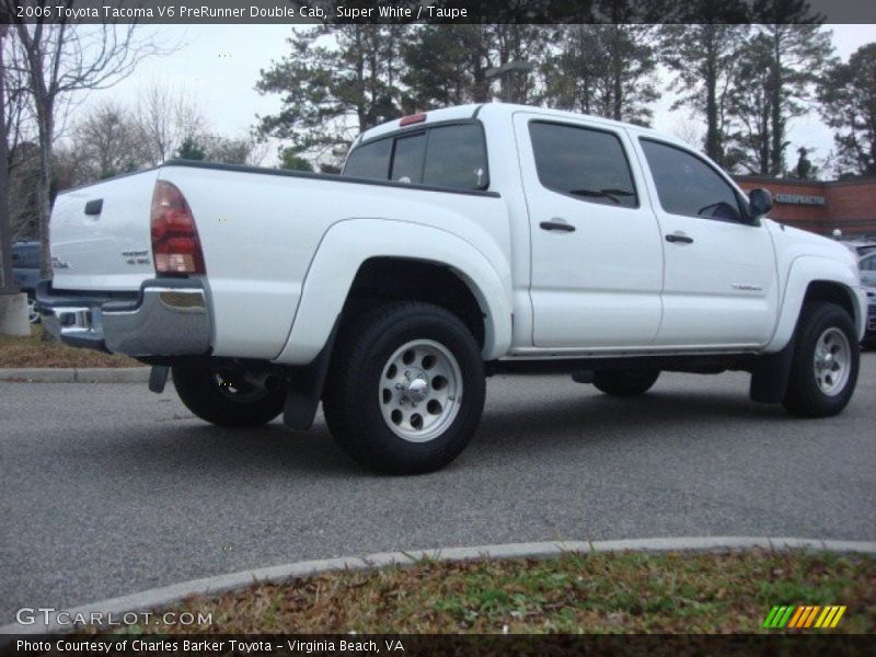Super White / Taupe 2006 Toyota Tacoma V6 PreRunner Double Cab