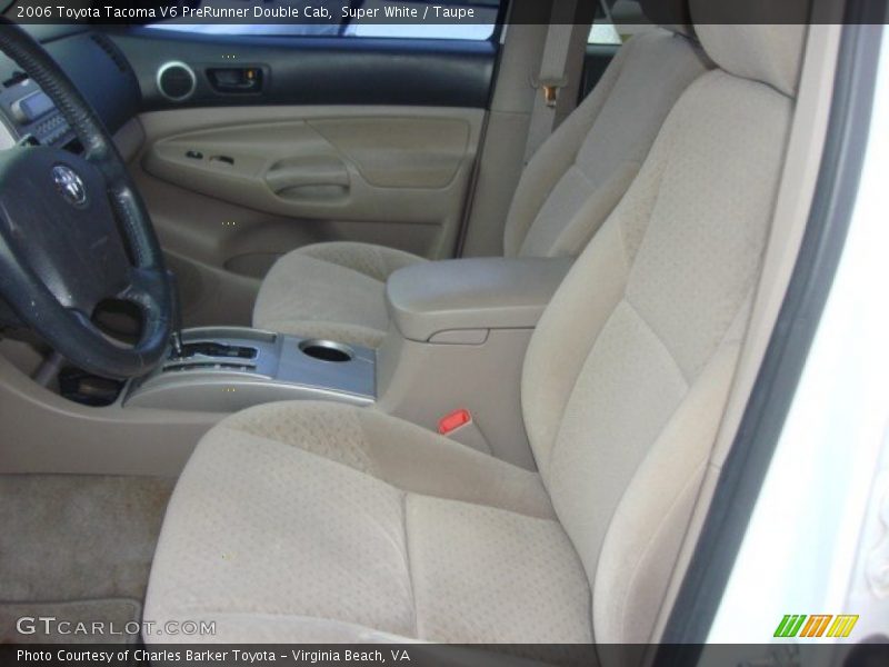 Super White / Taupe 2006 Toyota Tacoma V6 PreRunner Double Cab