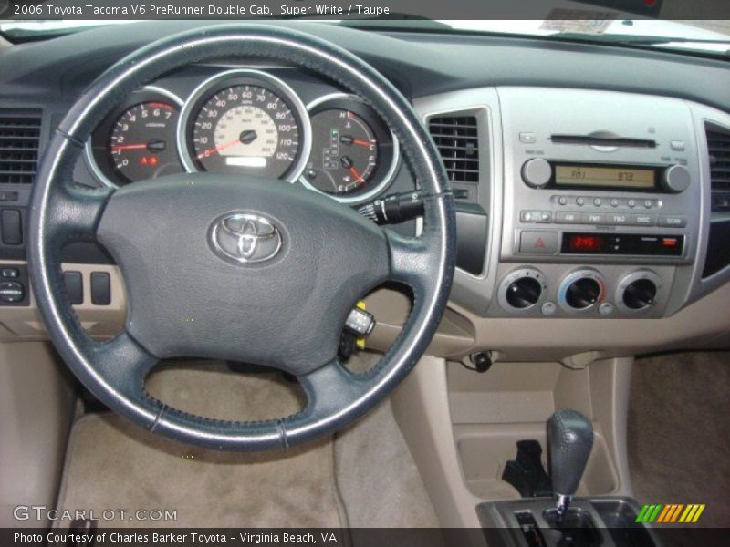 Super White / Taupe 2006 Toyota Tacoma V6 PreRunner Double Cab