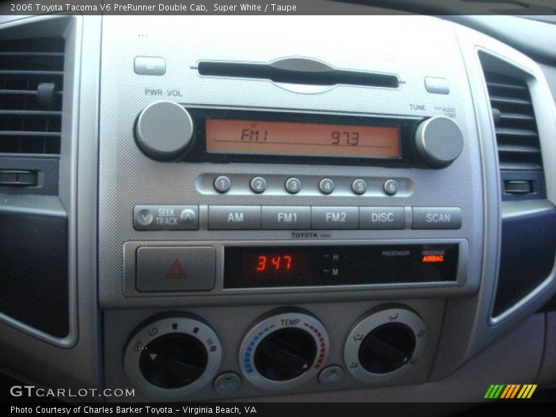 Super White / Taupe 2006 Toyota Tacoma V6 PreRunner Double Cab