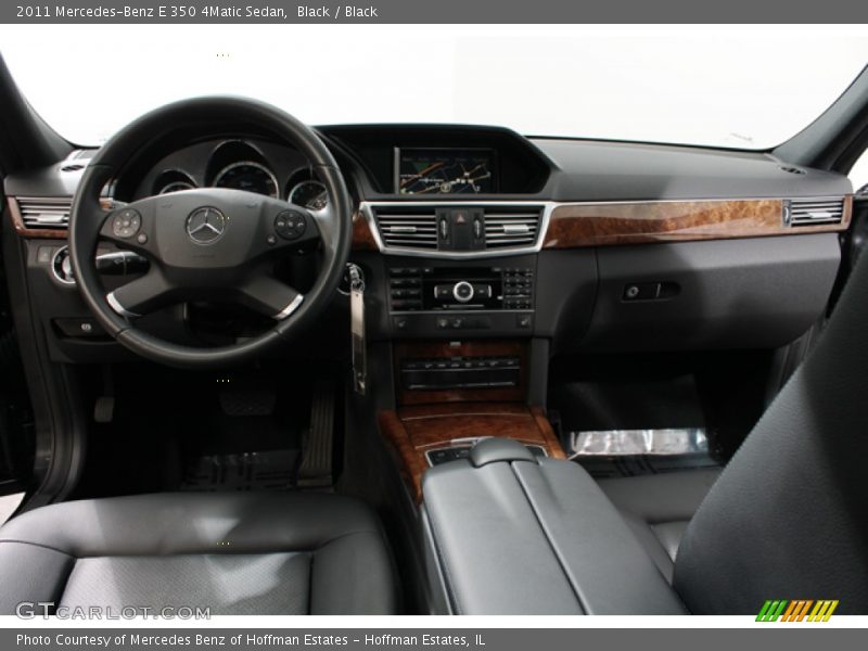 Black / Black 2011 Mercedes-Benz E 350 4Matic Sedan