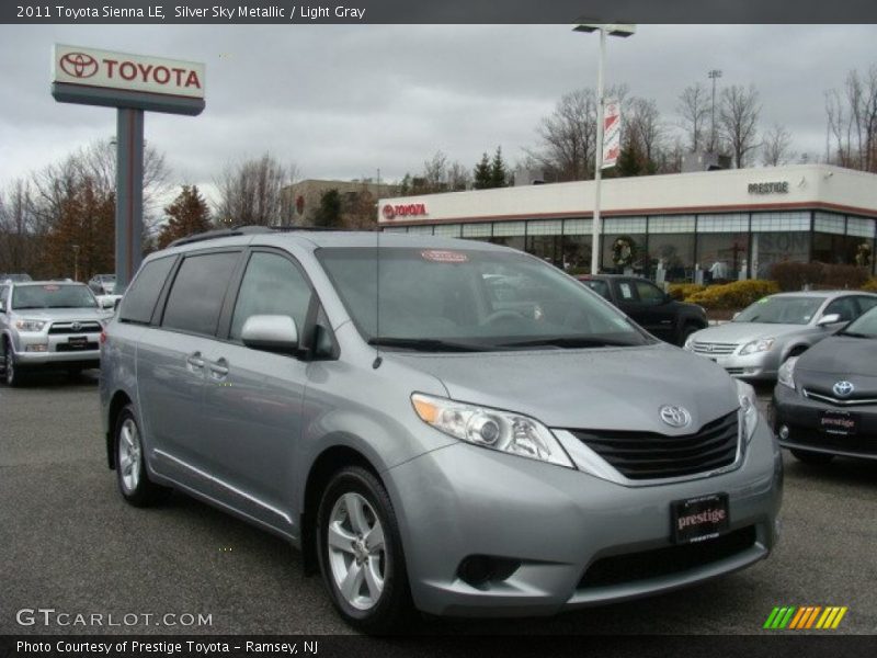 Silver Sky Metallic / Light Gray 2011 Toyota Sienna LE