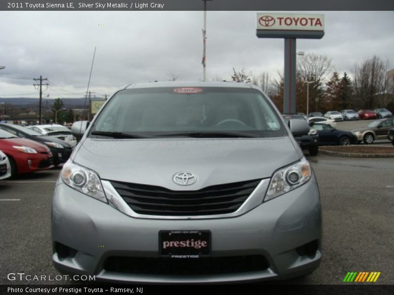 Silver Sky Metallic / Light Gray 2011 Toyota Sienna LE