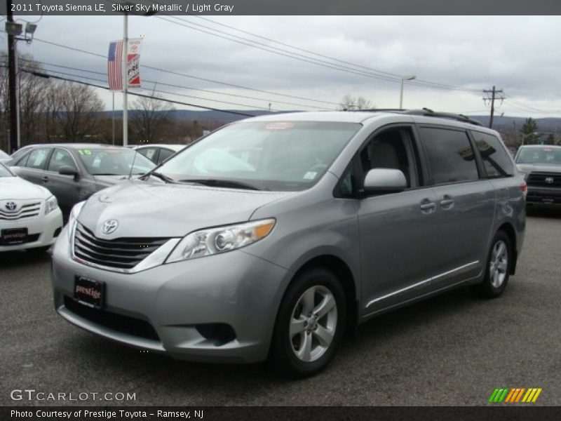 Silver Sky Metallic / Light Gray 2011 Toyota Sienna LE
