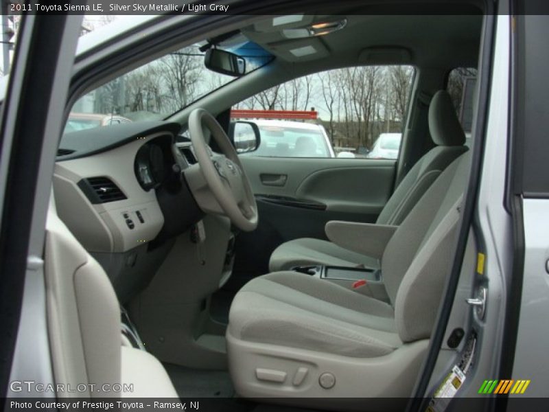 Silver Sky Metallic / Light Gray 2011 Toyota Sienna LE