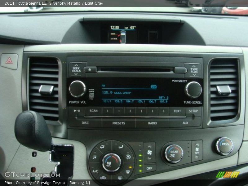 Silver Sky Metallic / Light Gray 2011 Toyota Sienna LE