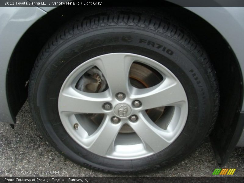 Silver Sky Metallic / Light Gray 2011 Toyota Sienna LE