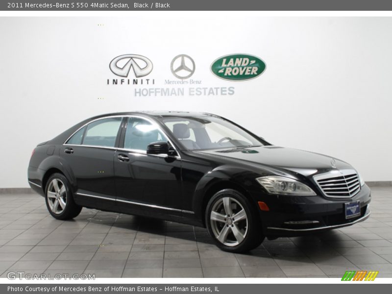 Black / Black 2011 Mercedes-Benz S 550 4Matic Sedan
