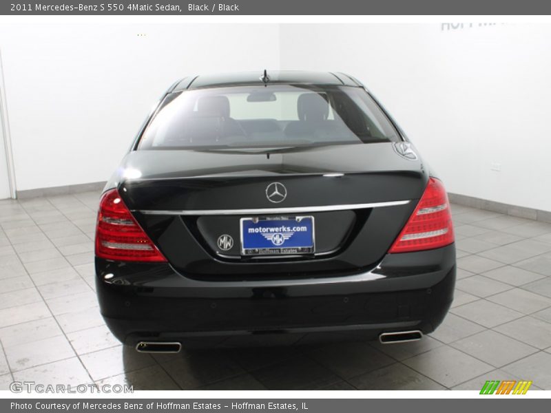 Black / Black 2011 Mercedes-Benz S 550 4Matic Sedan