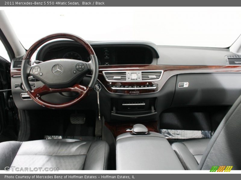 Black / Black 2011 Mercedes-Benz S 550 4Matic Sedan