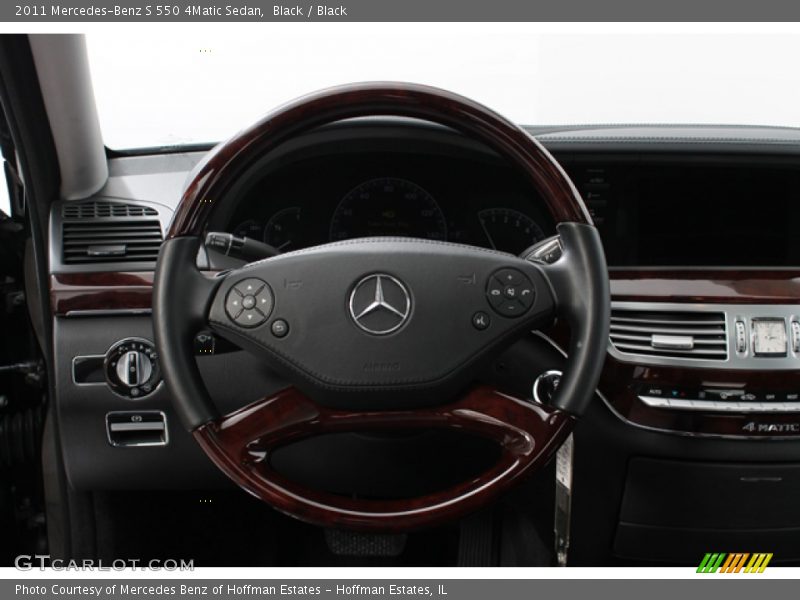 Black / Black 2011 Mercedes-Benz S 550 4Matic Sedan