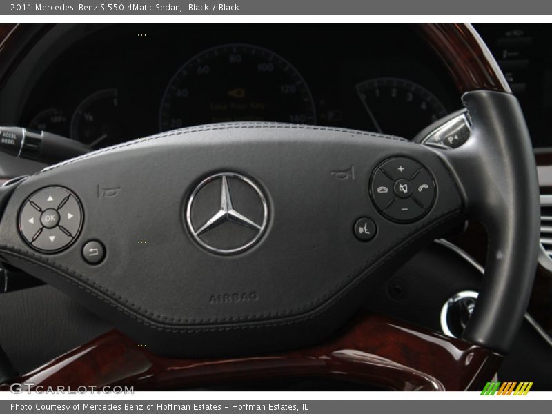 Black / Black 2011 Mercedes-Benz S 550 4Matic Sedan