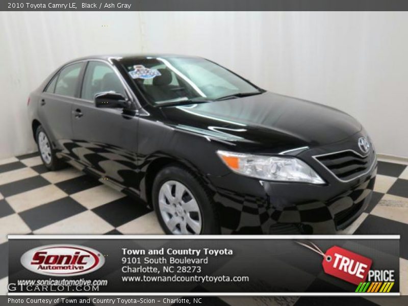 Black / Ash Gray 2010 Toyota Camry LE