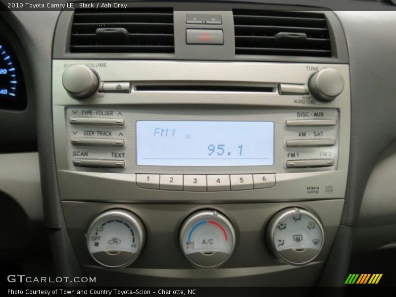Black / Ash Gray 2010 Toyota Camry LE