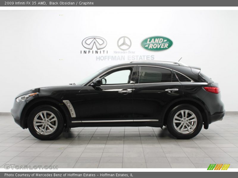 Black Obsidian / Graphite 2009 Infiniti FX 35 AWD