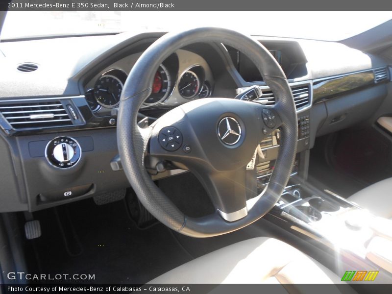 Black / Almond/Black 2011 Mercedes-Benz E 350 Sedan