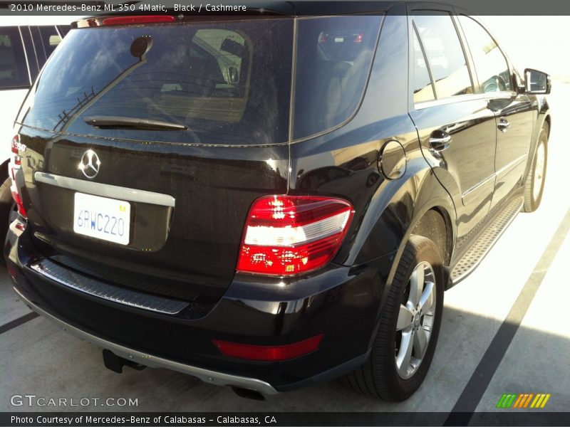 Black / Cashmere 2010 Mercedes-Benz ML 350 4Matic