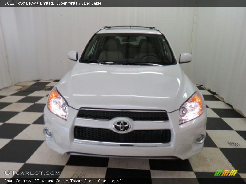 Super White / Sand Beige 2012 Toyota RAV4 Limited