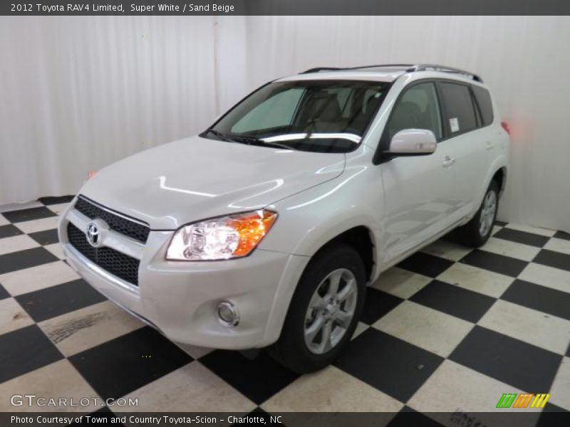 Super White / Sand Beige 2012 Toyota RAV4 Limited