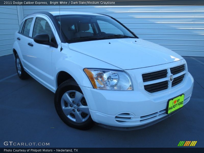 Bright White / Dark Slate/Medium Graystone 2011 Dodge Caliber Express