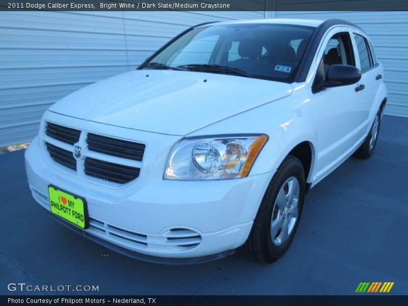 Bright White / Dark Slate/Medium Graystone 2011 Dodge Caliber Express