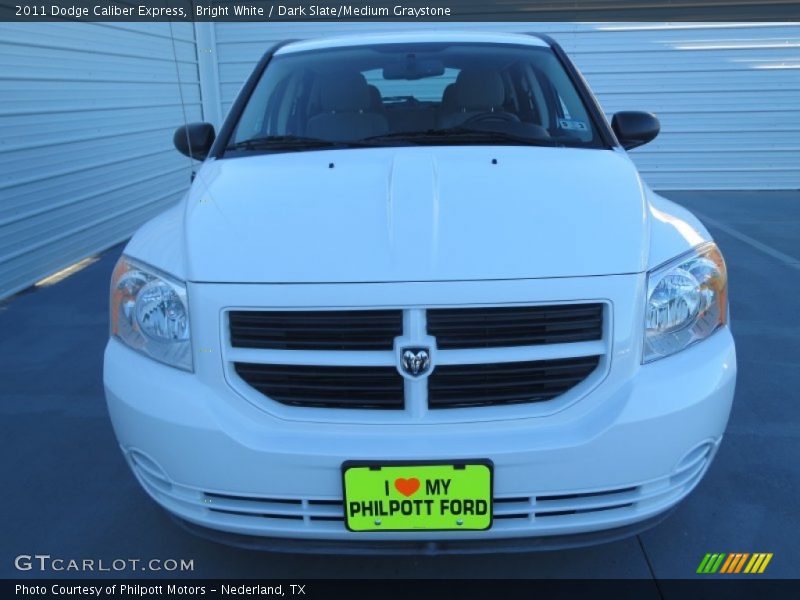Bright White / Dark Slate/Medium Graystone 2011 Dodge Caliber Express