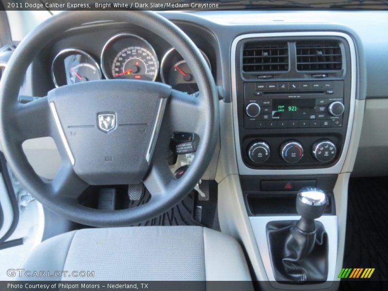 Bright White / Dark Slate/Medium Graystone 2011 Dodge Caliber Express