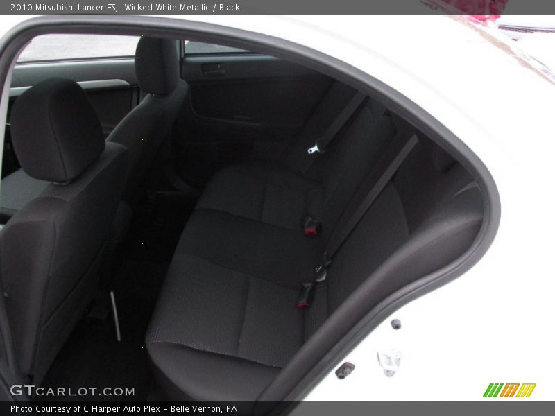 Wicked White Metallic / Black 2010 Mitsubishi Lancer ES