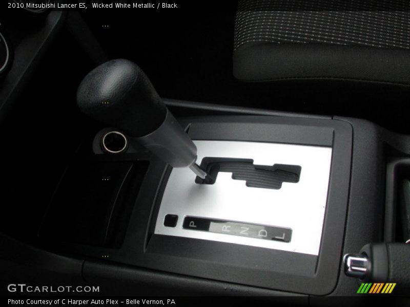 Wicked White Metallic / Black 2010 Mitsubishi Lancer ES