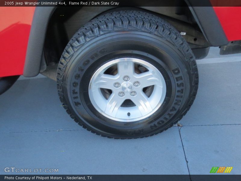 Flame Red / Dark Slate Gray 2005 Jeep Wrangler Unlimited 4x4