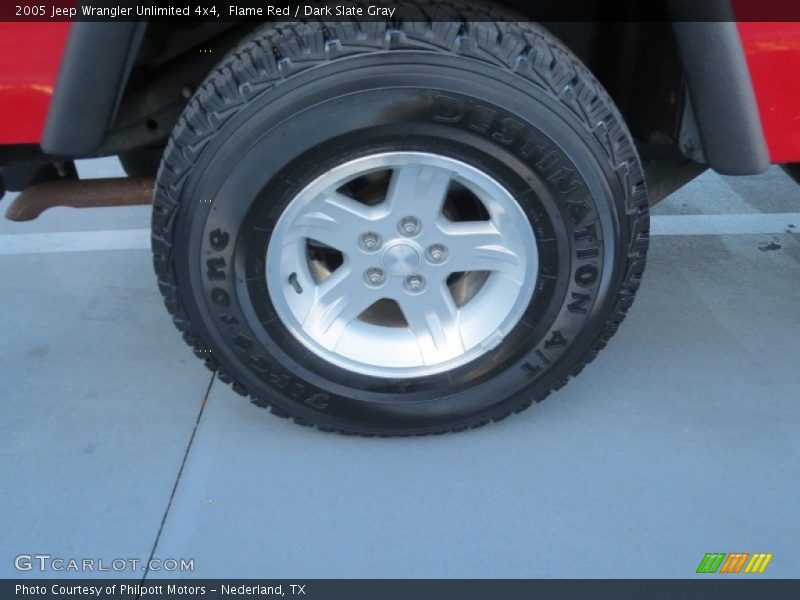 Flame Red / Dark Slate Gray 2005 Jeep Wrangler Unlimited 4x4
