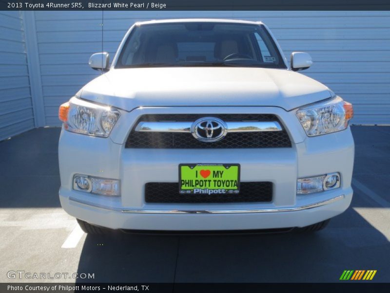 Blizzard White Pearl / Beige 2013 Toyota 4Runner SR5