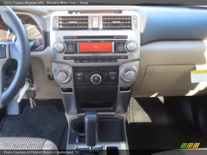 Blizzard White Pearl / Beige 2013 Toyota 4Runner SR5