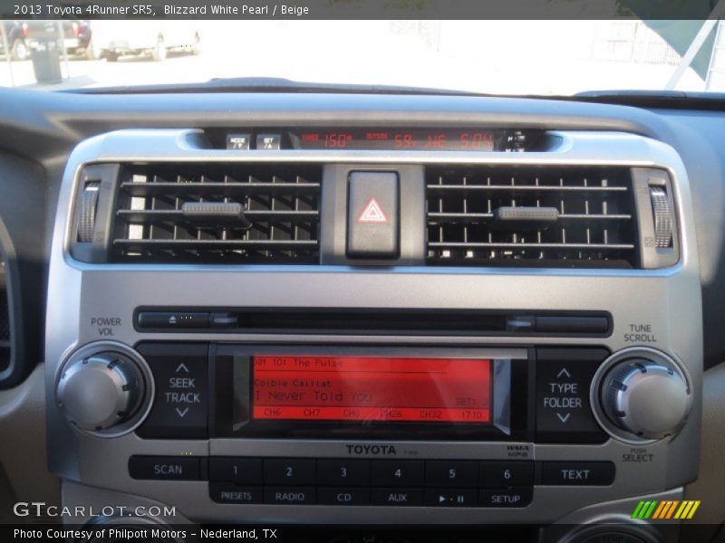 Blizzard White Pearl / Beige 2013 Toyota 4Runner SR5