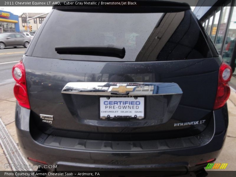 Cyber Gray Metallic / Brownstone/Jet Black 2011 Chevrolet Equinox LT AWD