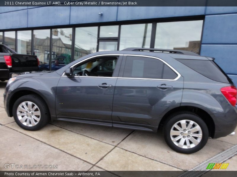 Cyber Gray Metallic / Brownstone/Jet Black 2011 Chevrolet Equinox LT AWD
